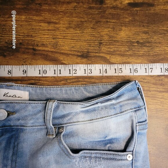 Kancan Jeans Size 31 High Rise Flare Stretch Light Wash Denim Western Rodeo - Picture 6 of 12
